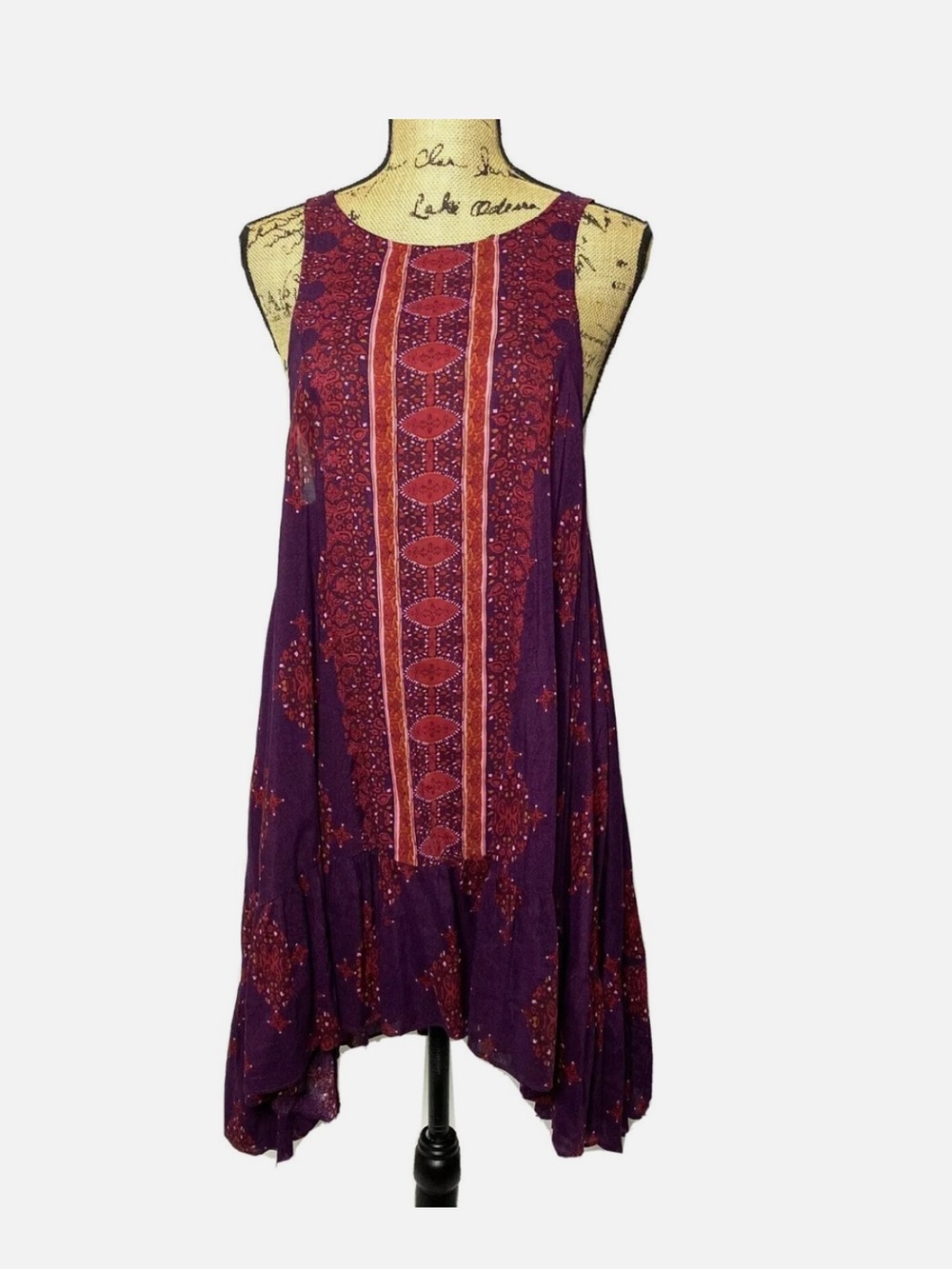 Free People Intimately Into You Printed Slip Mini Dress | M
